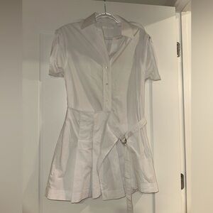Helmut Lang White Mini Dress